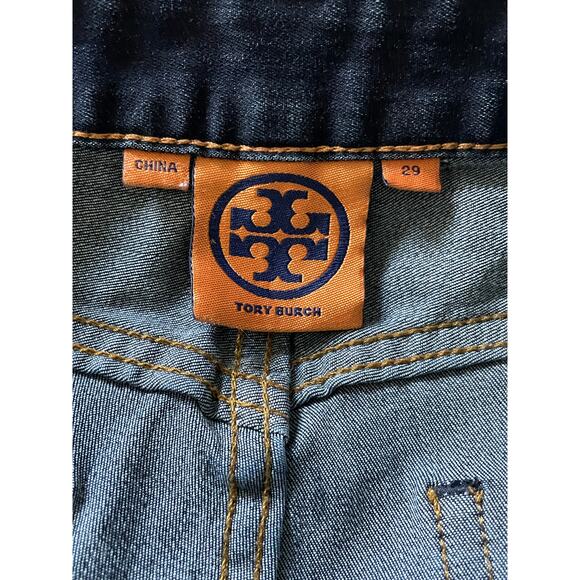 Tory Burch Dark Wash Jeans Women’s Classic Stretch Denim High-End Luxury 29 - Picture 3 of 8